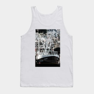 Fishing boats moored in harbour at Kirkcudbright, Scotland Tank Top